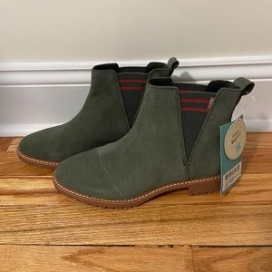 Toms Cleo Boot Dusty Olive Green Size 7.5